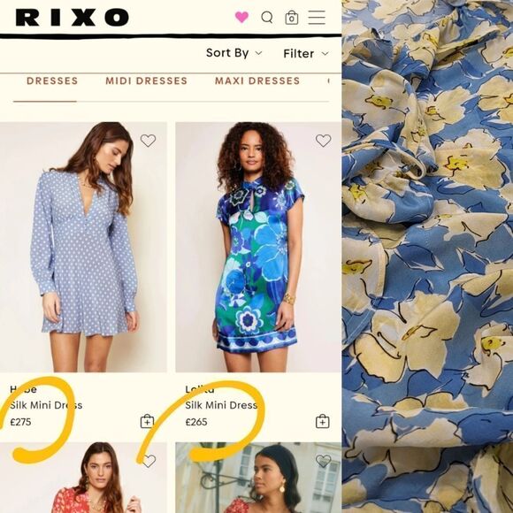 Rixo Silk Floral Wrap Mini Dress - Picture 9 of 9